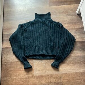 H&M navy mock turtleneck sweater